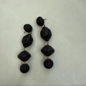 J Crew Black Earrings